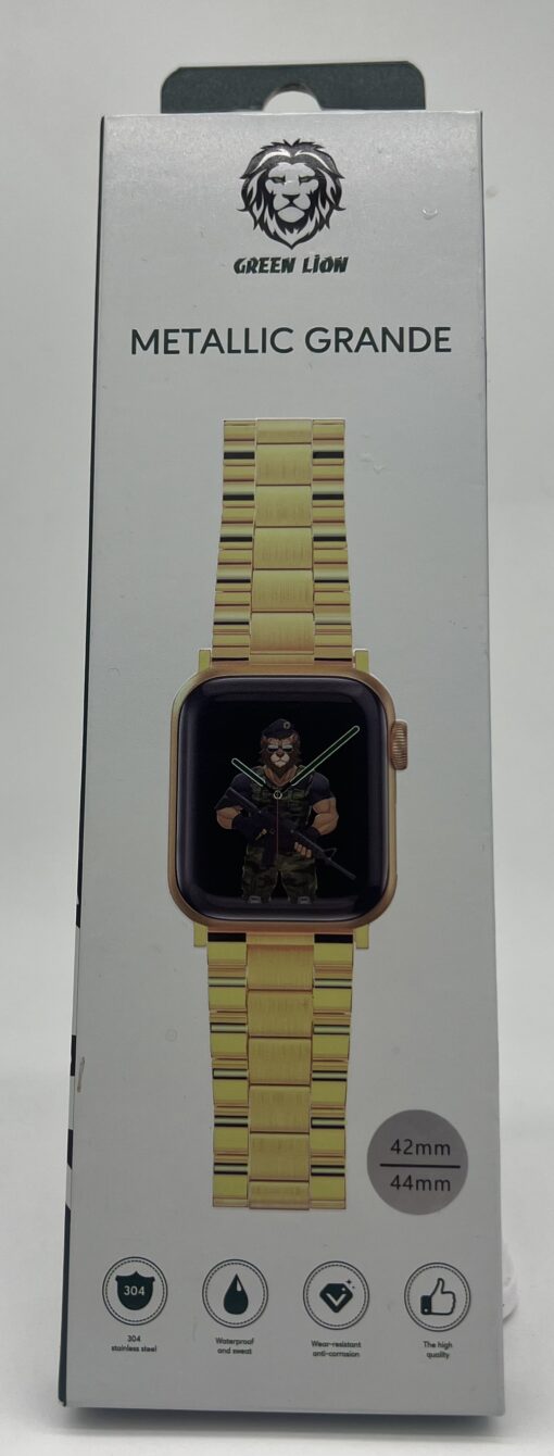 بند واچ Green Lion مدل Metallic Grande مناسب Apple Watch